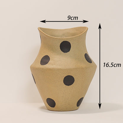 Simple plain ceramic vase, home decoration, living room, creative dining table, TV cabinet, B&B, dried flowers, flower arrangement