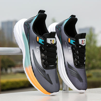 Ultralight running men's shoes are waterproof, non-slip, lightweight, breathable, autumn trend, casual soft-soled, teen student sneakers