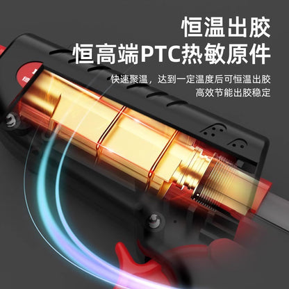 Delixi Electric Hot Melt Glue Gun Thin Mouth Anti-drip 60w Hot Melt Gun Household Handmade High Viscosity Mini Glue Stick Glue Gun
