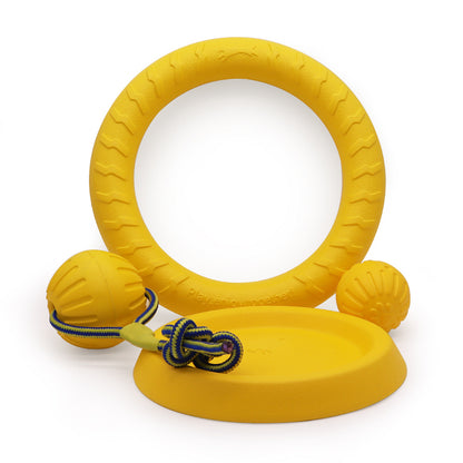 EVA pet toys dog frisbee bite ring dog toys can't bite teeth grinding pet ball puppy supplies dog pull tab