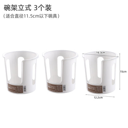 Japan imported kitchen storage rack cabinet dishes pan storage rack multi-functional drain rack storage artifact