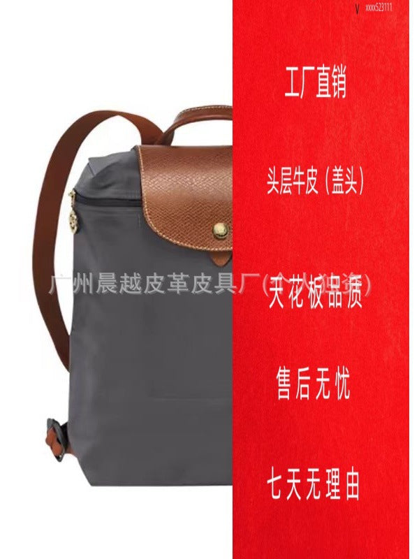 (French) dragon backpack handbag, waterproof nylon ladies backpack, school bag, commuter bag, changing bag