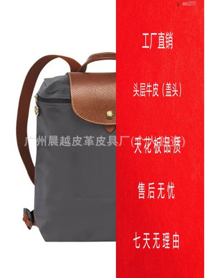 (French) dragon backpack handbag, waterproof nylon ladies backpack, school bag, commuter bag, changing bag