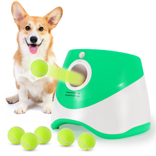 Pet Dog Automatic Multicolor Ball Machine Outdoor Throwing Tennis Training Exercise Intelligence Medium Dog Home Toys