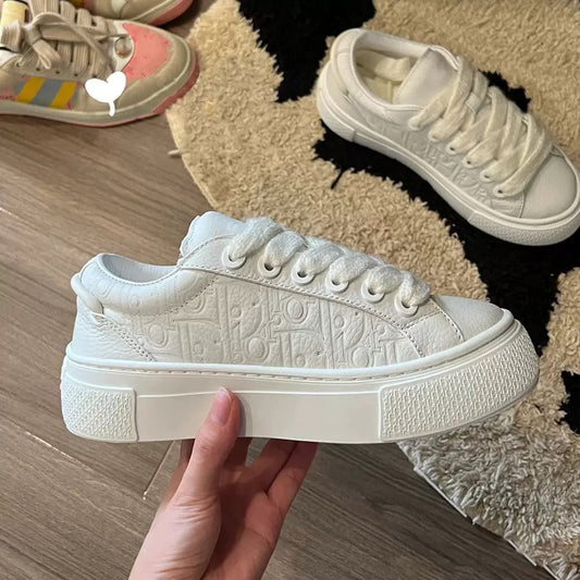 D home new high version B33 series jacquard sneakers for men and women couple leather shoes splicing casual shoes women