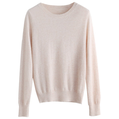 Sweater women's autumn and winter crew neck long sleeve pullover knitted sweater women's women's  sweater base shirt women's top Korean