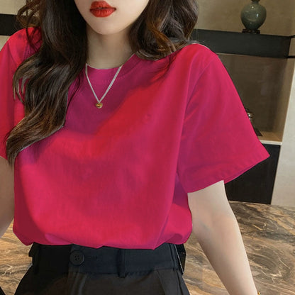 Clearance to pick up leaks~ The counter withdraws the last order foreign trade women's clothing summer new niche letter printing short-sleeved T-shirt women's fashion