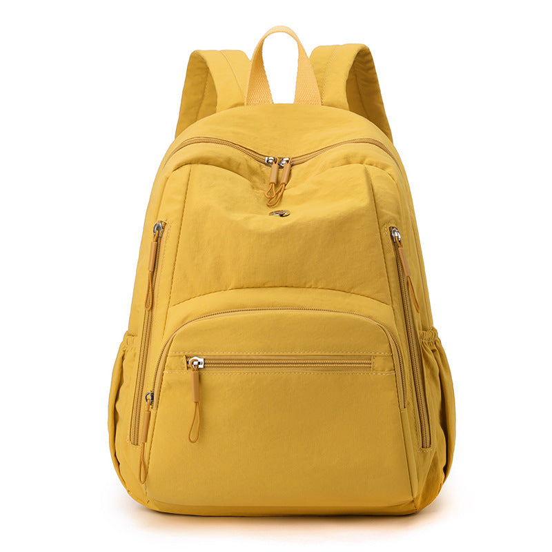 New ultralight waterproof parachute nylon cloth women's large capacity puff bag fashion niche women's backpack