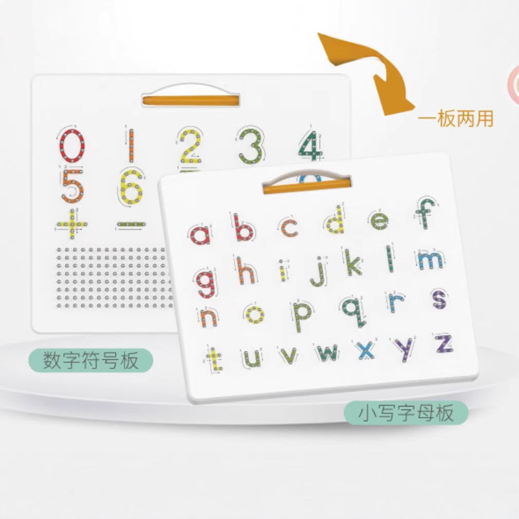 Alphanumeric magnetic writing board steel beads magnetic drawing board educational creative toys factory direct export to Europe and America