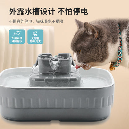 High Temperature Ceramic Pet Electric Water Dispenser Automatic Circulation Fountain Filtration Cat Dog Water Feeder Dog Cat Universal