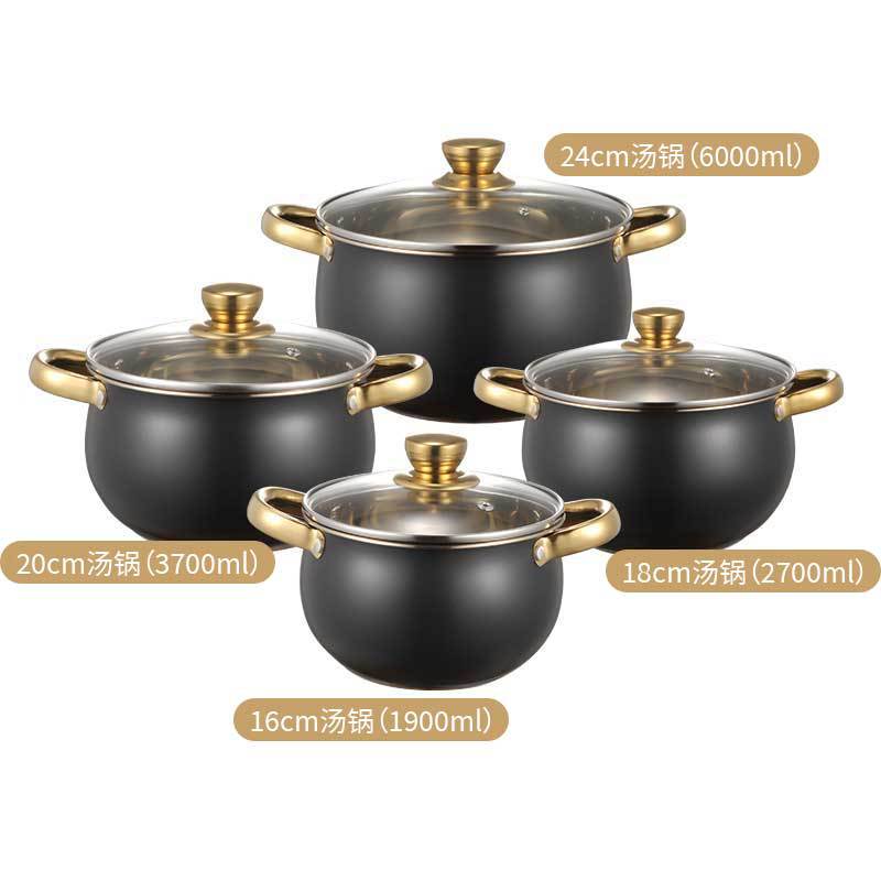stainless steel pots and pans set kit  source pots thickened cookware cookware soup pot cookware