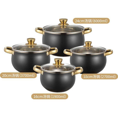 stainless steel pots and pans set kit  source pots thickened cookware cookware soup pot cookware