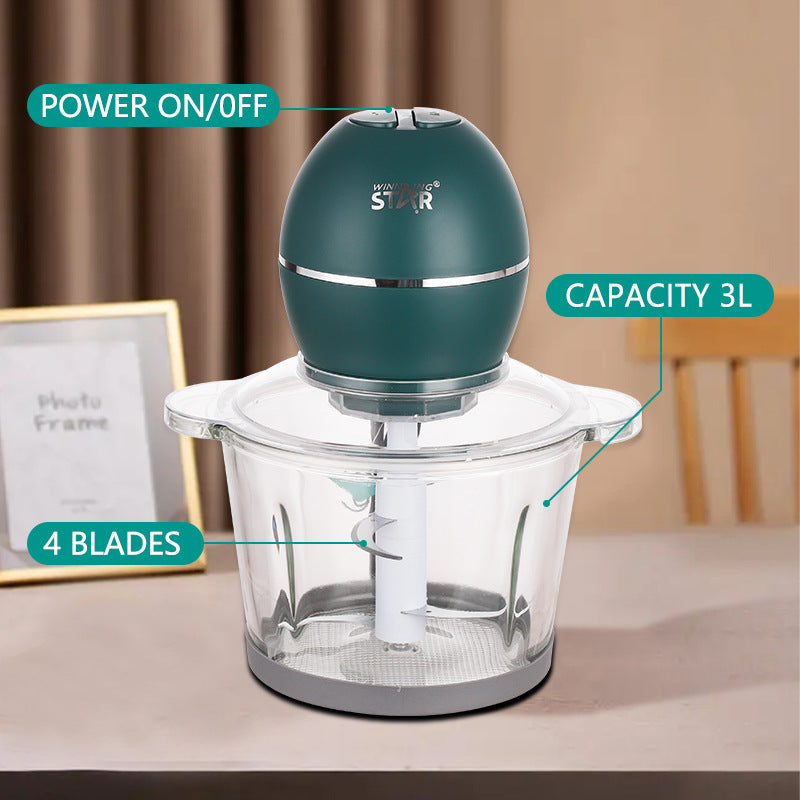 Winningstar Electric Meat Grinder  Stainless Steel, Multi-Functional, Household Food Processor for Meat, Garlic & Stuffing  Free Global Shipping