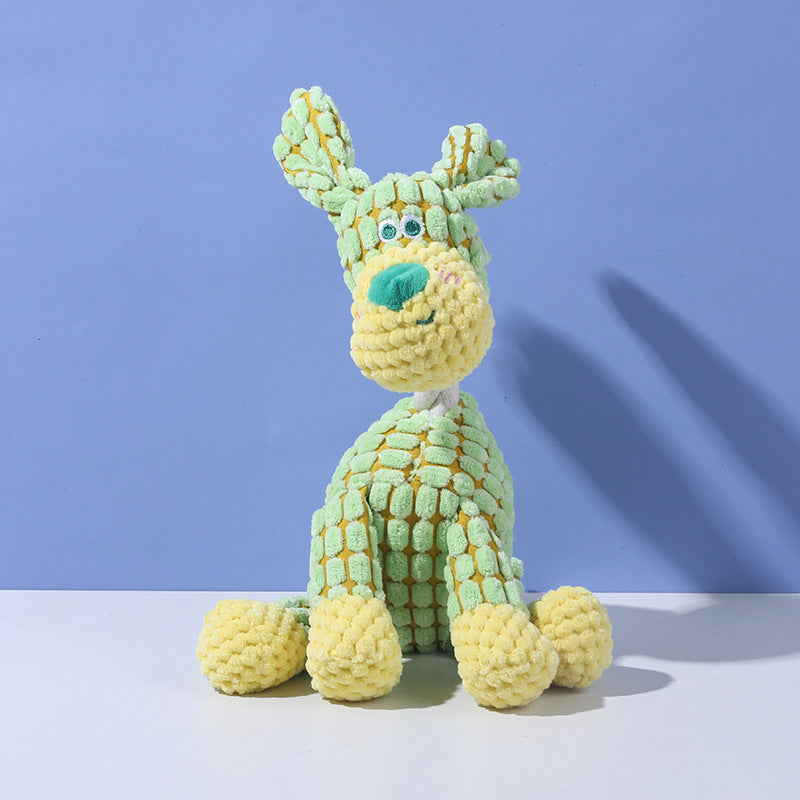 Dog toys resistant teething puppies dog plush vocalization self-hilarity relief artifact puppy pet sound toys