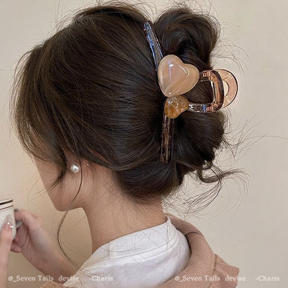 new spring and summer grab clip large shark clip is not loose sense of luxury, back of the head hair grip clip hair ornament women