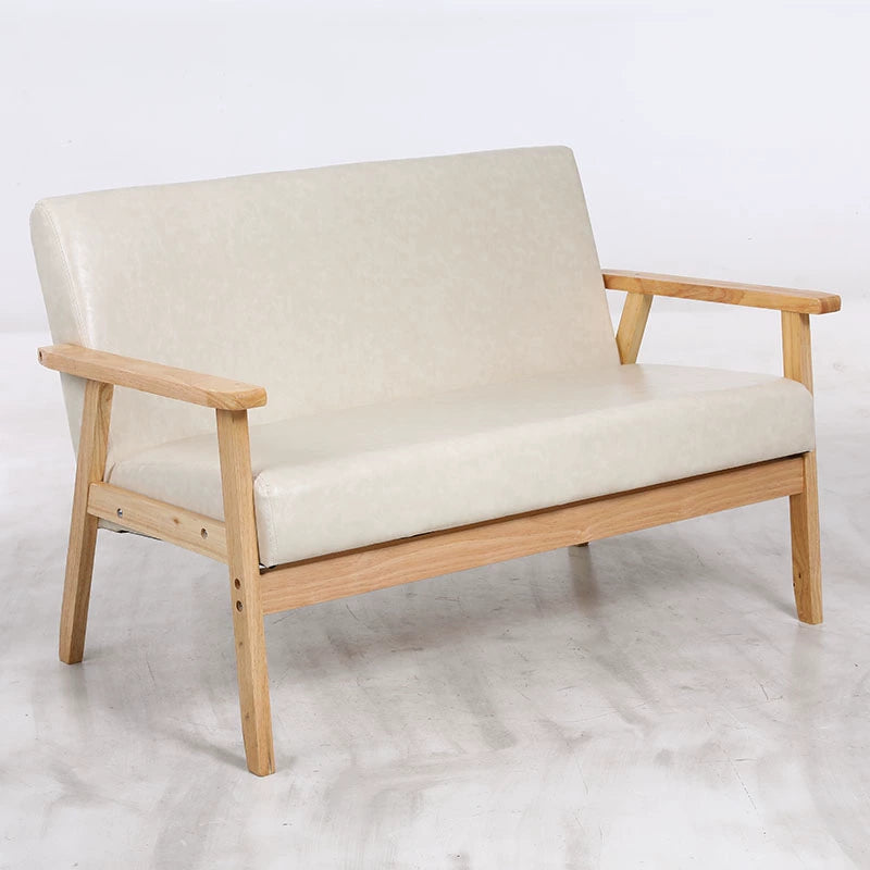 Nordic Japanese-style simple combination small apartment solid wood rental house modern economical clothing store double sofa table and chairs