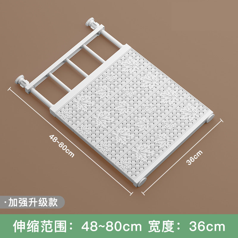 Wardrobe divider tiered shelf nail-free retractable dorm cabinet bathroom kitchen shelf storage cabinet tiered shelf