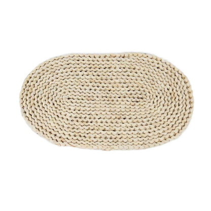 Japanese-style home natural corn husk handmade straw woven tea mat table mat heat-resistant casserole mat plate cup placemat