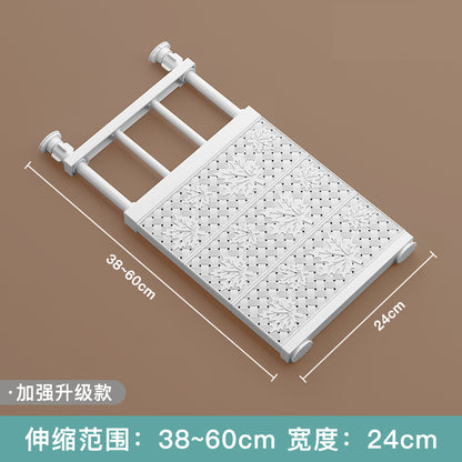 Wardrobe divider tiered shelf nail-free retractable dorm cabinet bathroom kitchen shelf storage cabinet tiered shelf