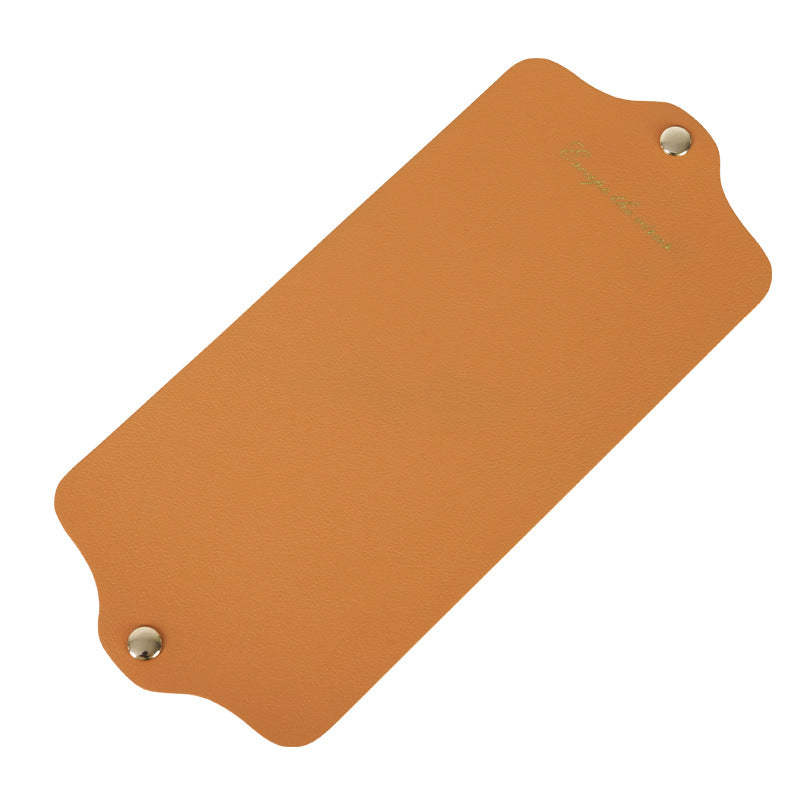 Yueting mask storage folder Japanese style double-sided leather mask temporary storage folder can be folded small and fresh mask storage box