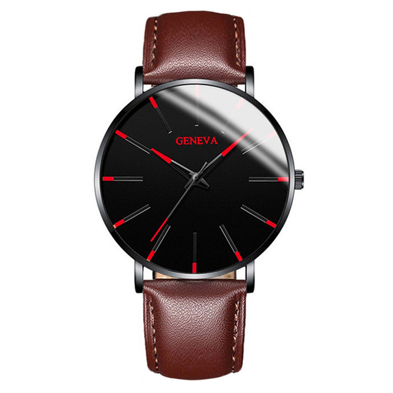 fashion blue needle men's watch men's watch quartz watch mesh belt spot one piece