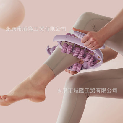 New Yoga Wheel Ring Leg Clamp Roller Leg Deep Muscle Relaxation Massage Equipment Fitness Sports Aid