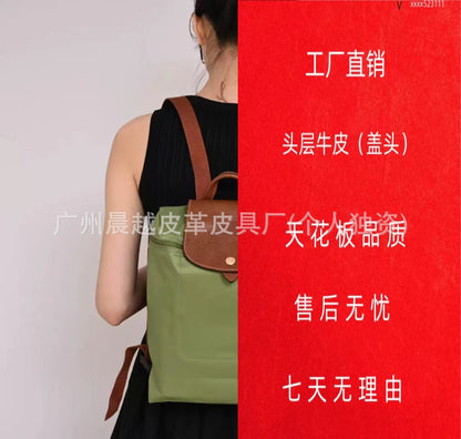 (French) dragon backpack handbag, waterproof nylon ladies backpack, school bag, commuter bag, changing bag