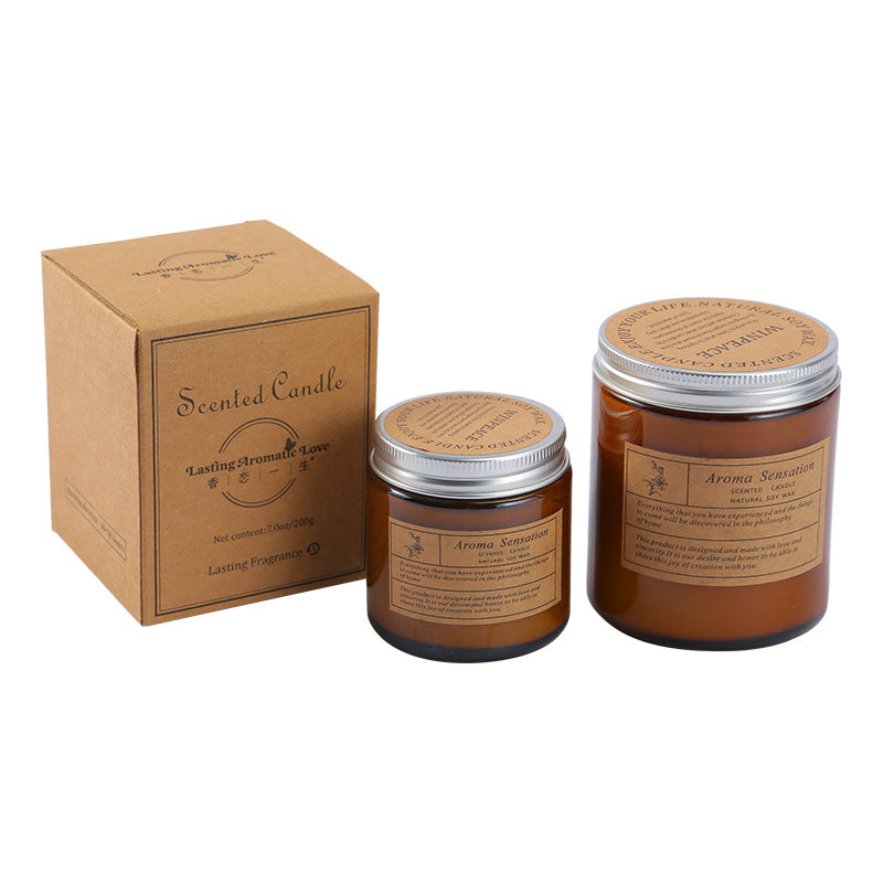 Scented candles smokeless handmade soy candles Romantic vibe aromatherapy essential oil candles glass candles