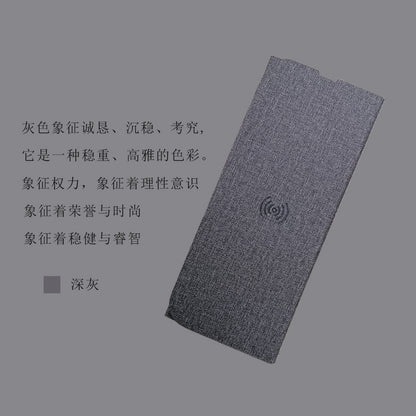 Cross-border mobile phone wireless charging mouse pad portable wireless charging folding mouse pad small laser engraving LOGO