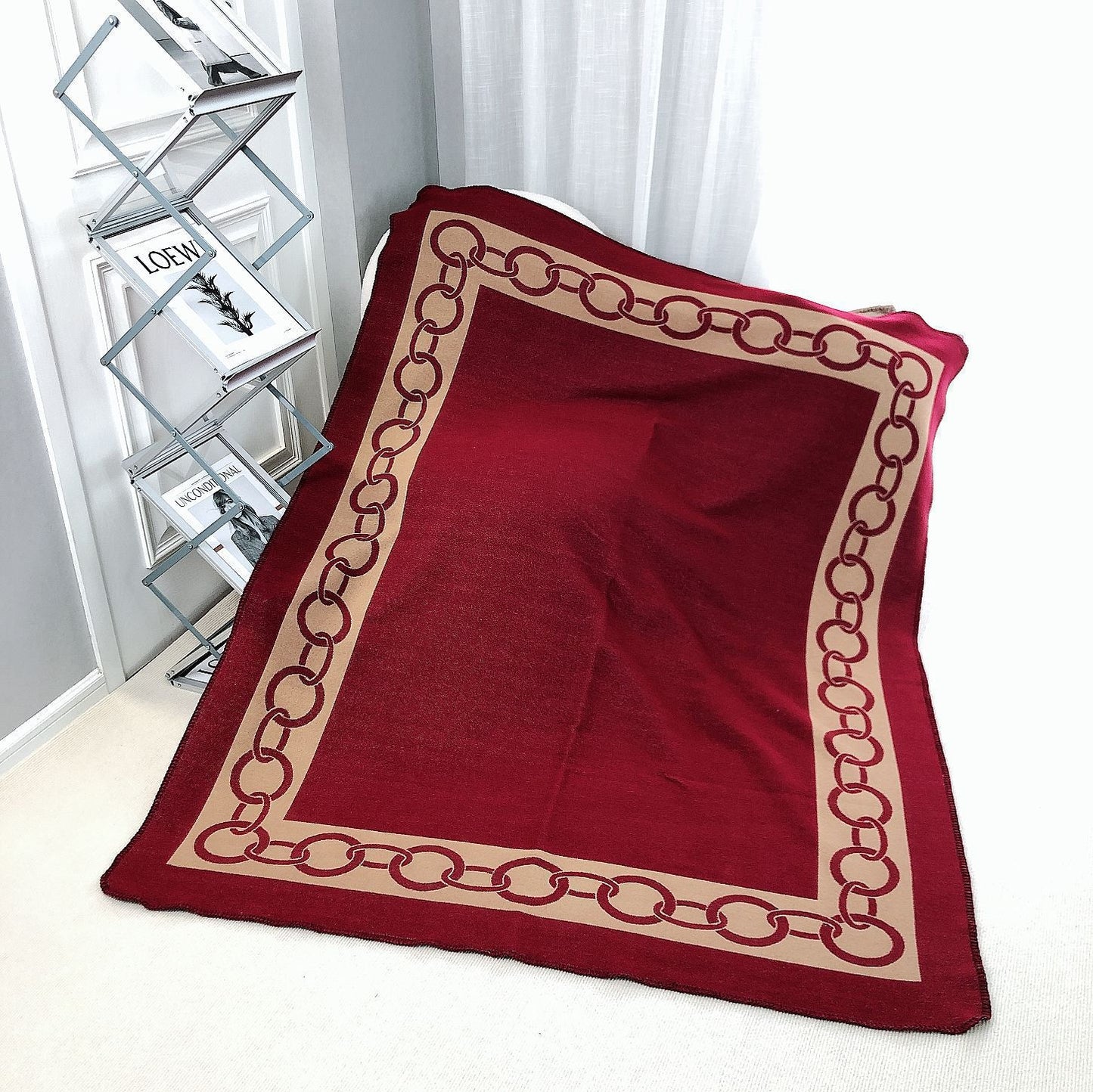 letter H, blanket, nap, air-conditioned room, blanket, car camping, sofa, cashmere blanket