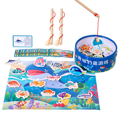 Children's magnetic fishing toys 1 to 3 years old 2 boys and girls 6 puzzle kids toddler baby two and a half years old gifts