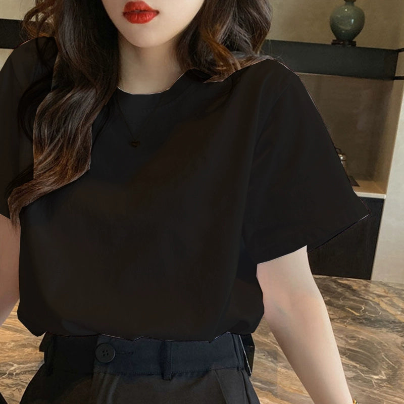 Clearance to pick up leaks~ The counter withdraws the last order foreign trade women's clothing summer new niche letter printing short-sleeved T-shirt women's fashion
