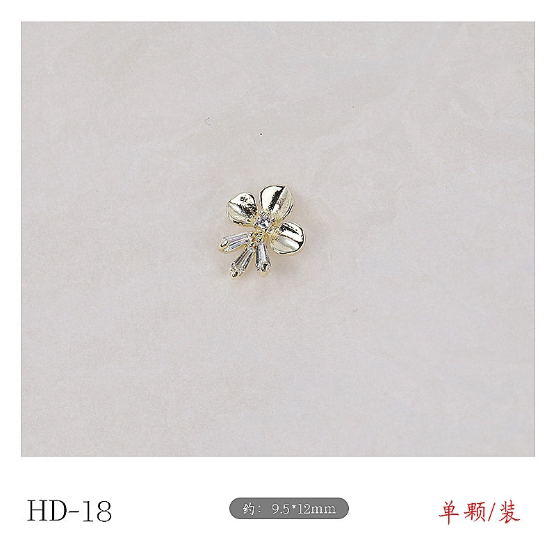 Twilight Rogge Manicure New Super Flash Butterfly Zircon Color Preservation Electroplating Non-fading Jewelry Nail Decoration Sticker