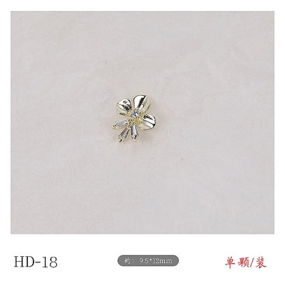 Twilight Rogge Manicure New Super Flash Butterfly Zircon Color Preservation Electroplating Non-fading Jewelry Nail Decoration Sticker
