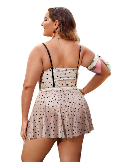 New Arrival: Sexy Plus Size Bikini – High Waist, Split Bottom, Solid Color, European & American Style