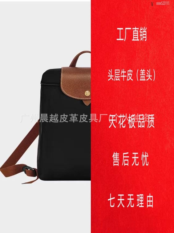 (French) dragon backpack handbag, waterproof nylon ladies backpack, school bag, commuter bag, changing bag