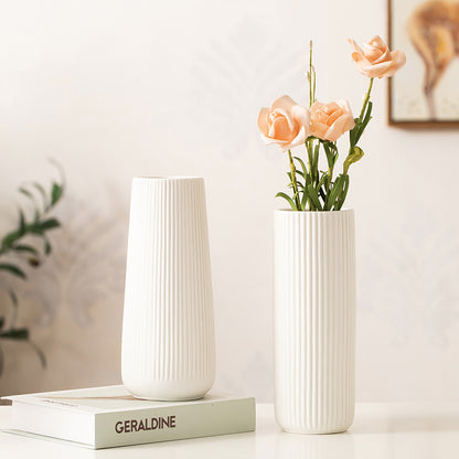 popular ceramic vase creative home living room white hydroponic flower ware Nordic dried flower arrangement decorative ornaments