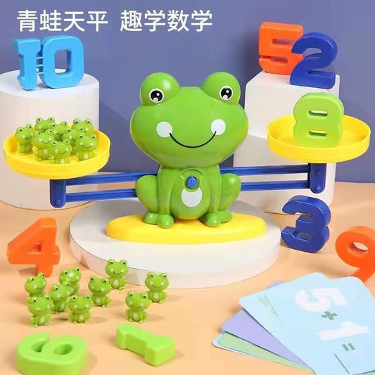 Children's Digital Frog Balance Toys Early Education Educational Toys Kindergarten Addition and Subtraction Enlightenment Balance Mathematics Teaching