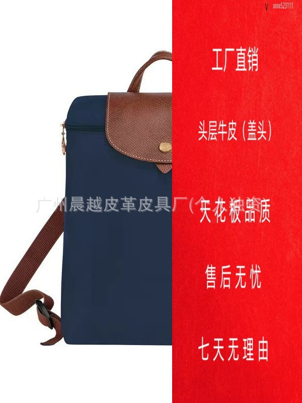 (French) dragon backpack handbag, waterproof nylon ladies backpack, school bag, commuter bag, changing bag