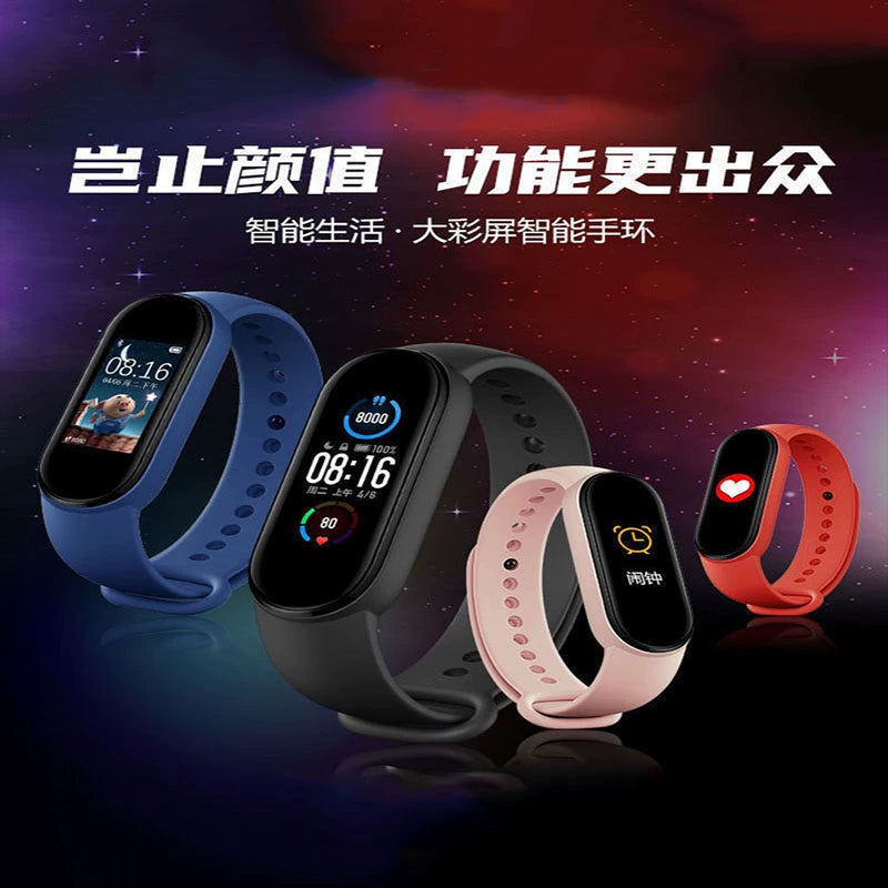 Sports Bracelet Monitoring Heart Rate Sleep Bluetooth Phone Reminder Smart Multifunctional Applicable to Apple Huawei Xiaomi