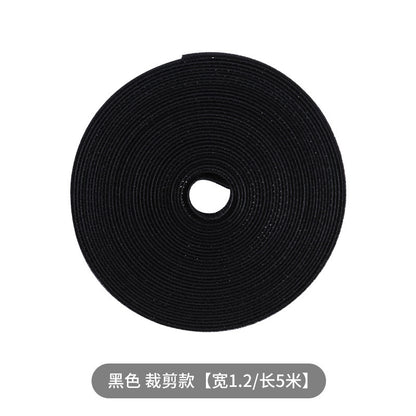 Data cable storage artifact magic sticker tie cable organizer computer cable harness with desktop wire routing fixed strap