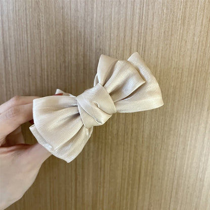 Maruko hairclip women's summer simple temperament, flower mesh, the back of the head, grab the clip pan hairpin