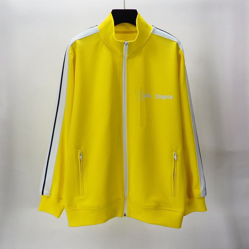 The correct version of the tide brand palm palm angel striped webbing high street casual sports jacket couple suit