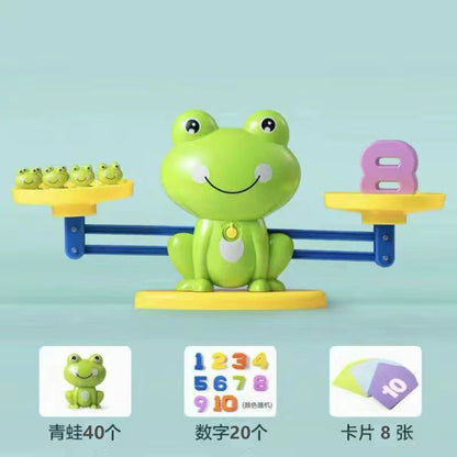 Children's Digital Frog Balance Toys Early Education Educational Toys Kindergarten Addition and Subtraction Enlightenment Balance Mathematics Teaching