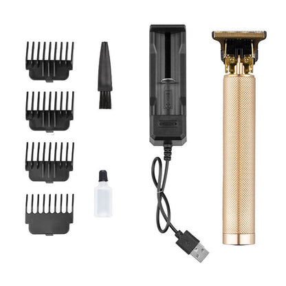 Hair clipper electric household shaved head electric clipper retro oil head charging engraving electric hair clipper cross border haircut clipper