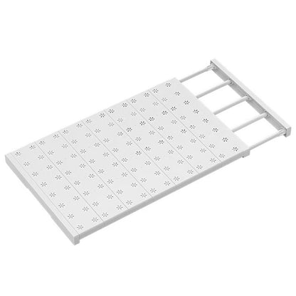 Wardrobe divider tiered shelf nail-free retractable dorm cabinet bathroom kitchen shelf storage cabinet tiered shelf