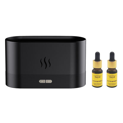 simulation large fog flame humidifier aromatherapy machine USB flame atmosphere lamp home office humidification aromatherapy