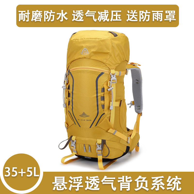 Ai Wang Outdoor Hiking Bag Suspension Carrying Large Capacity Travel Backpack Camping Trekking Bag Carrying Cycling Bag 40 Liters