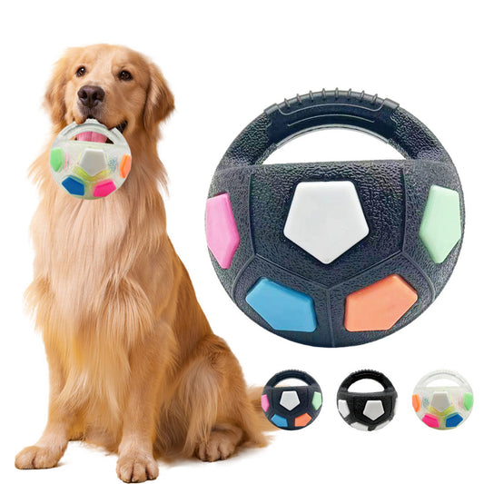 Pet dog round toy can hold football border collie self-hi corgi training special interactive bite resistant