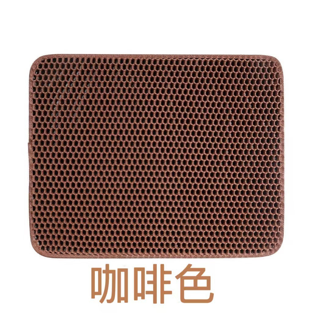 Double-layer thickened EVA cat litter mat can be washed, anti-take-out, anti-splash, cat rubbing mat, cat litter box, cat supplies